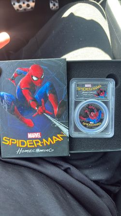 Silver Spiderman coin