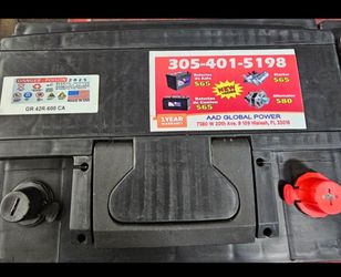 From group-42R, new battery, 1-year warranty