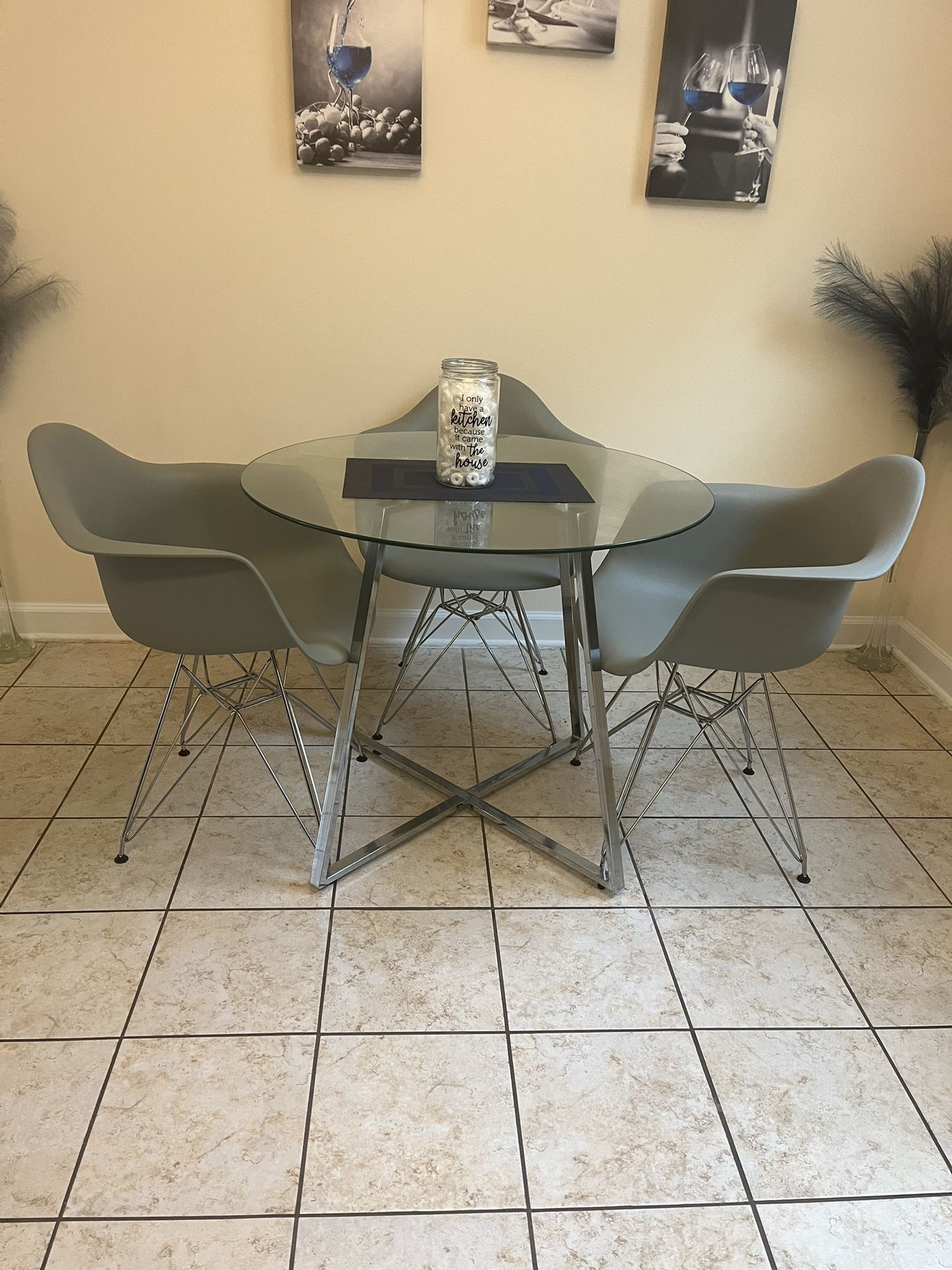 Kitchen Glass Table