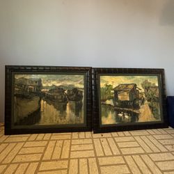 Vietnam Paintings Set Of 2
