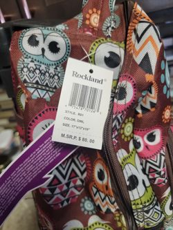 Rockland 17x13x10 Owl Roller Wheel Backpack for Sale in Portland, OR -  OfferUp