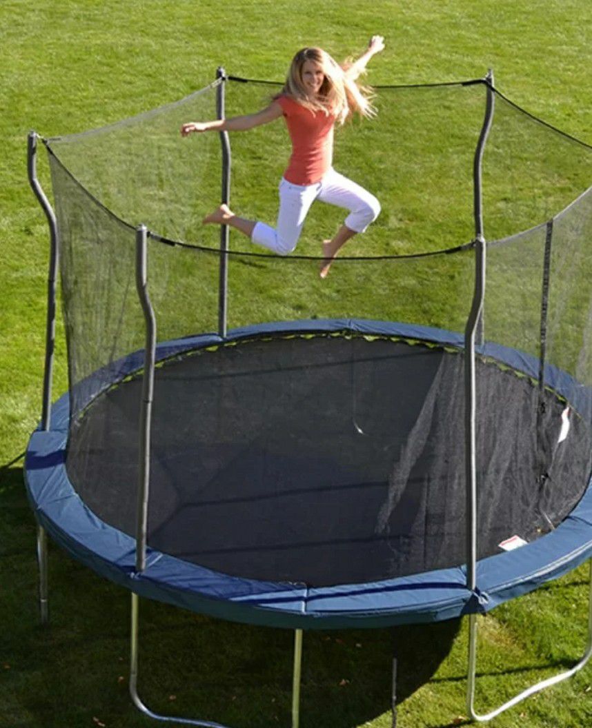 Good Times w/ 12" Round Trampoline and Safety Enclosure