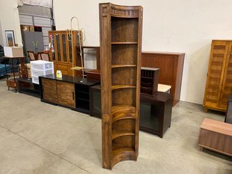 DREXEL Vintage Wooden Corner Unit Bookcase