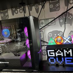 Gaming Computer/desk/keyboard/mouse/gaming chair