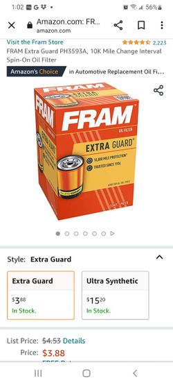 Fram Oil Filter PH3593A 