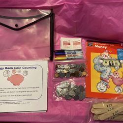 Money counting, coin Counting game, homeschool, centers