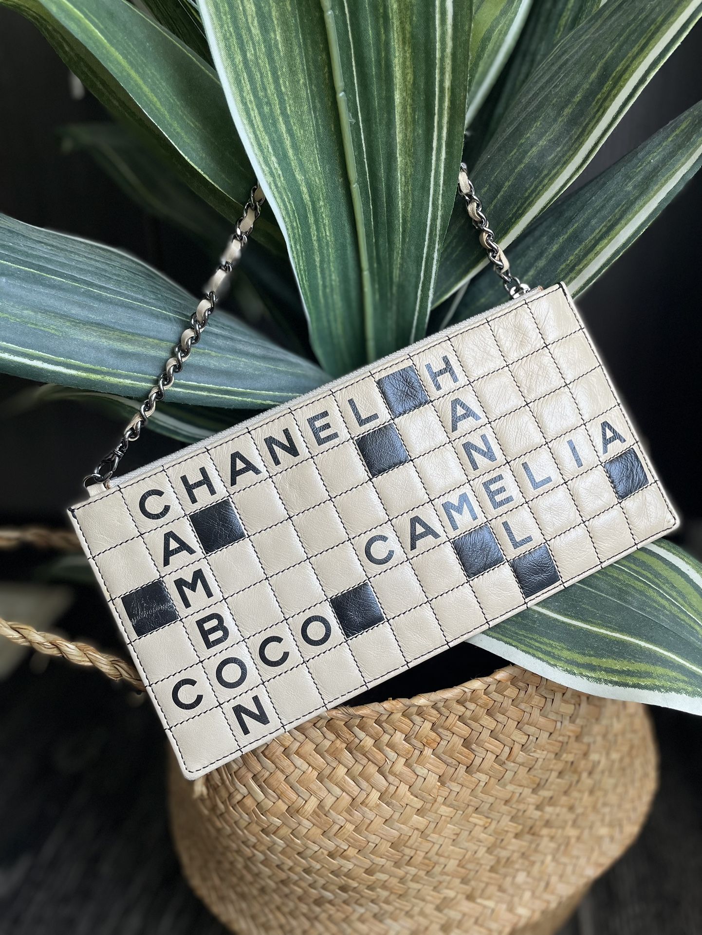 Chanel Crossword Pochette