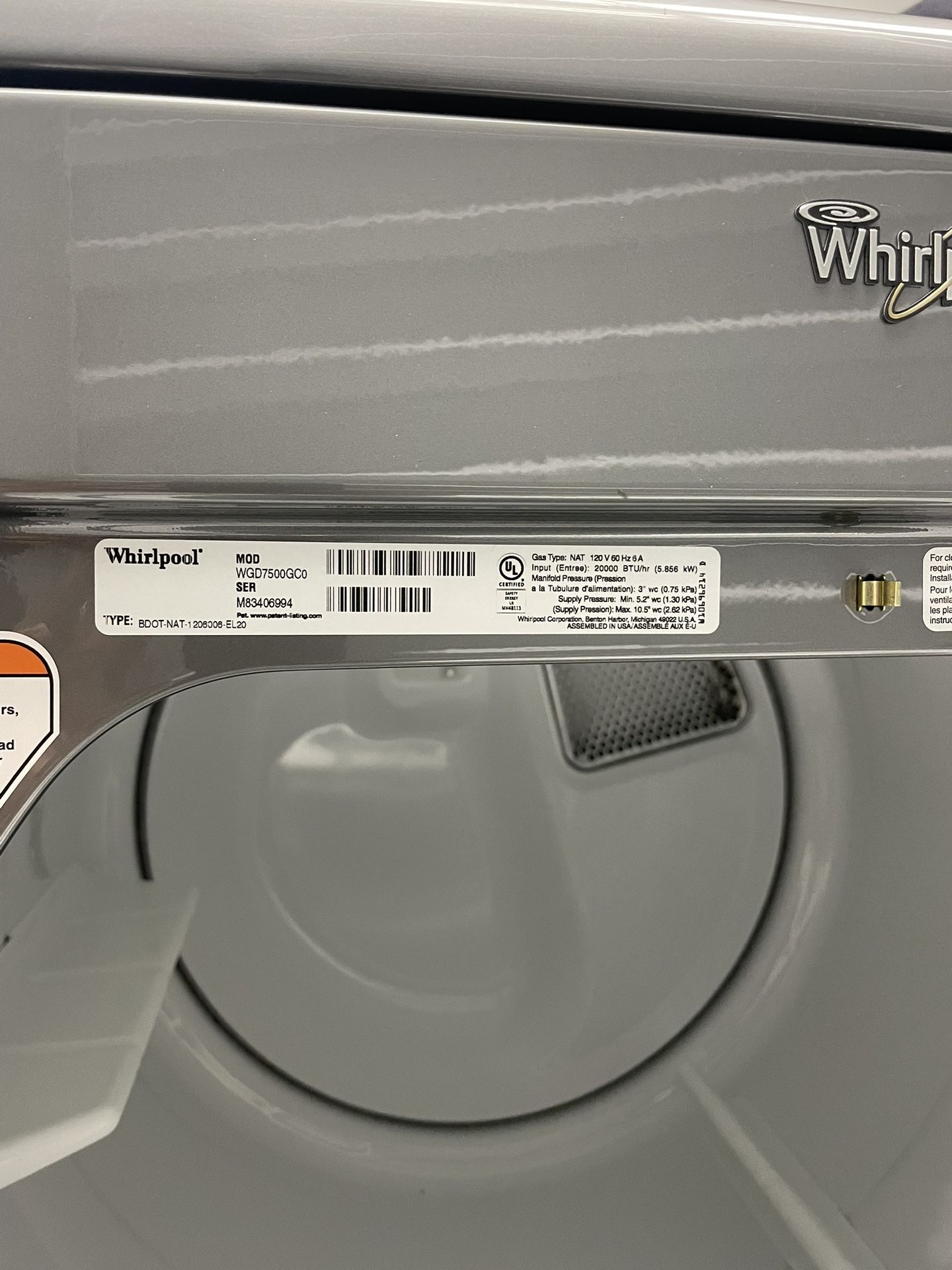 Whirlpool Washer and Dryer