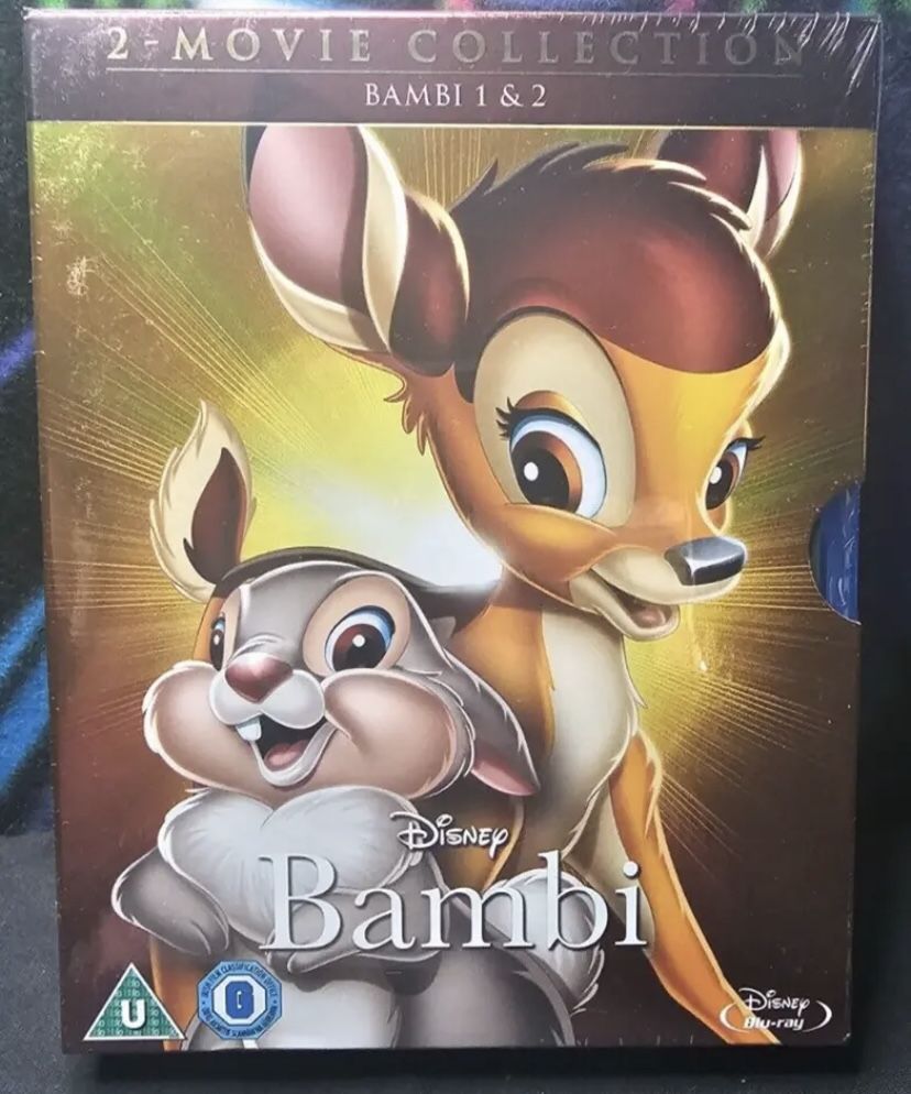 brand new sealed blu ray bambi 1+2 box set bluray 