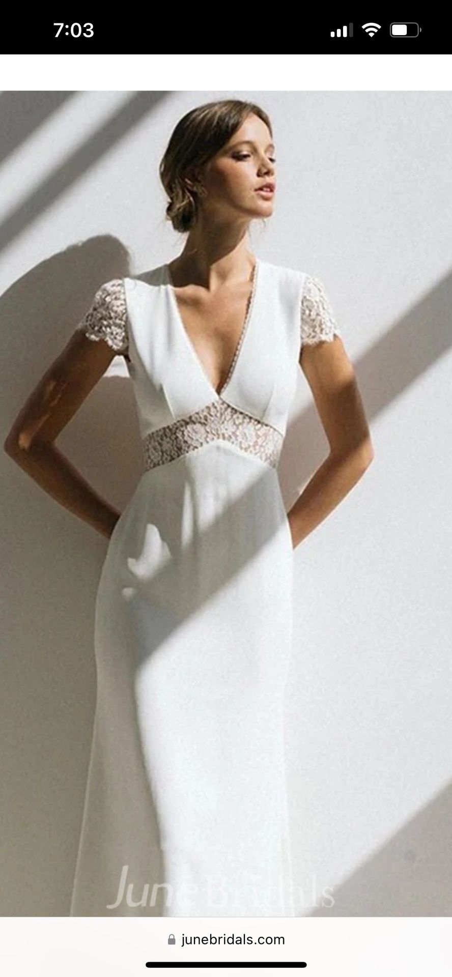 Wedding gown from June Bridal