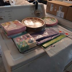 Plates Table Mats Napkins for Party