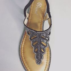 Jaylah NG32 Open Toe Flat Thong Sandals Slingback Ankle Strap