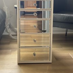 OBO SlayStation® 5-Drawer Mirrored Vanity Storage Unit