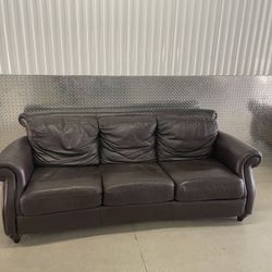 Sofa King Comfortable Genuine Leather Sofa For Sale Free Delivery!!