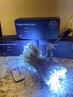 304 led curtain string lights, Halloween lights, Christmas lights, Luces de Halloween, luces de Navidad