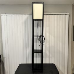 Tall Floor Lamp With Shelving 