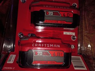 Craftsman 20 volt 4 amp drill batteries 2 pack