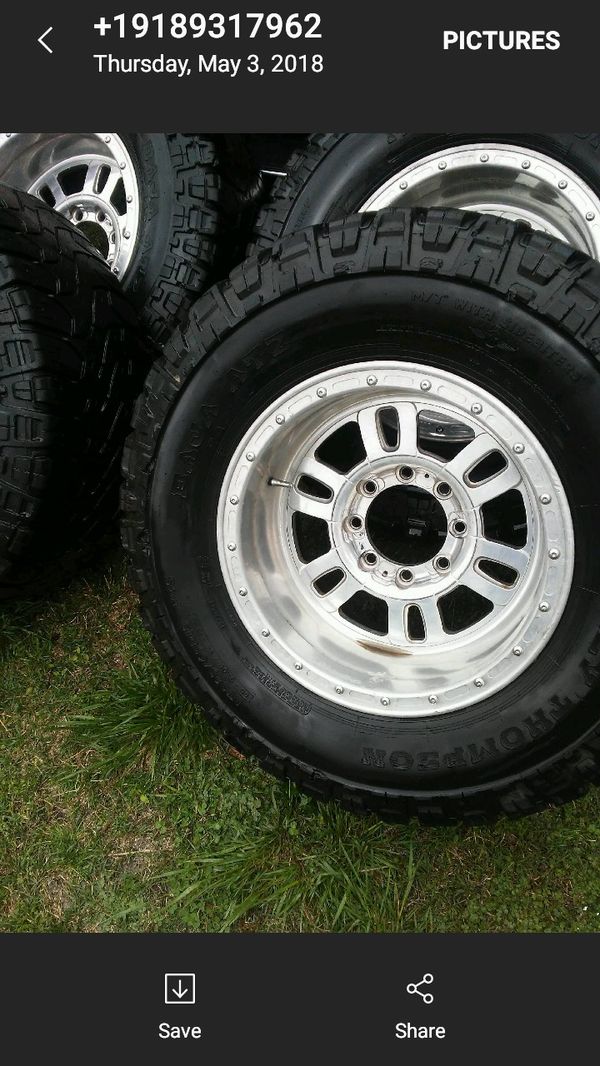 8 lug Chevy wheels with Mickey Thompson tires for Sale in Oklahoma City