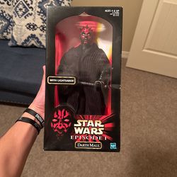 Star Wars episode one Darth Maul with light saber