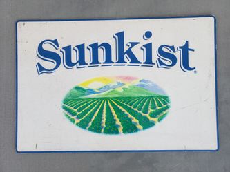 Sunkist Oranges Tree Farm Composite Sign Man Cave Yard Art Wall Hanger