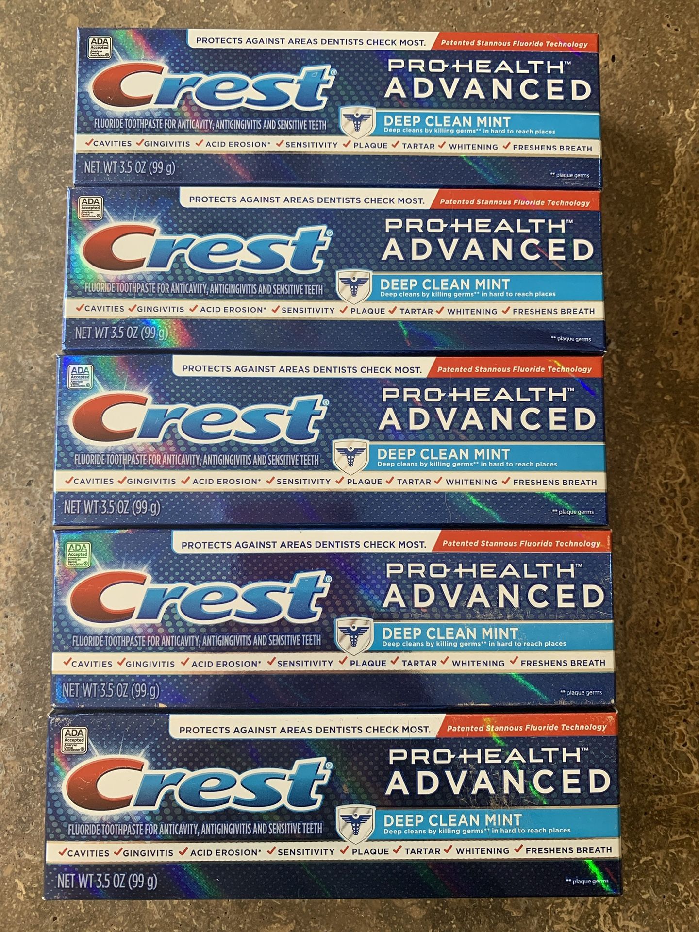 Crest pro-health advanced 3.5onz all for $10