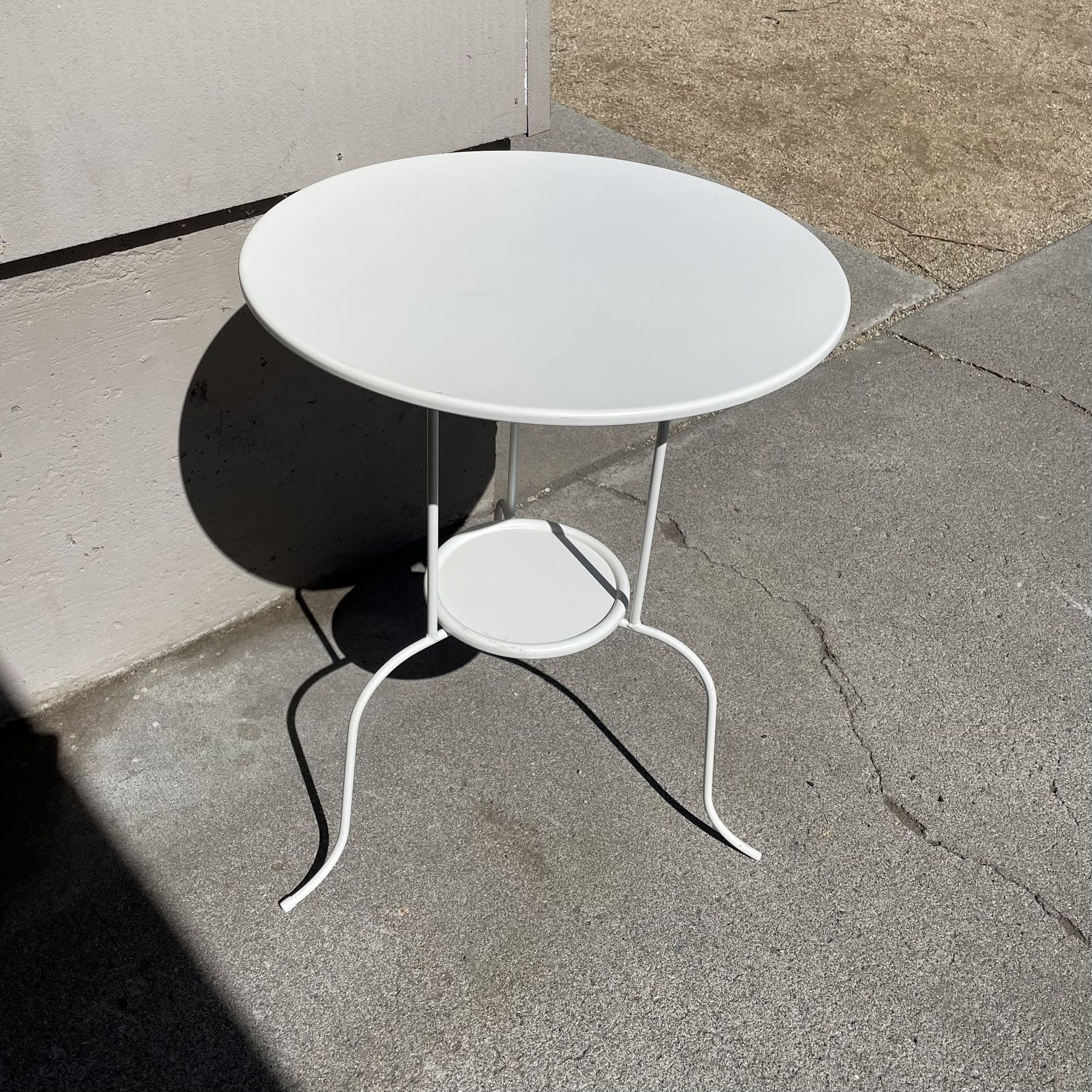 IKEA White Metal Table