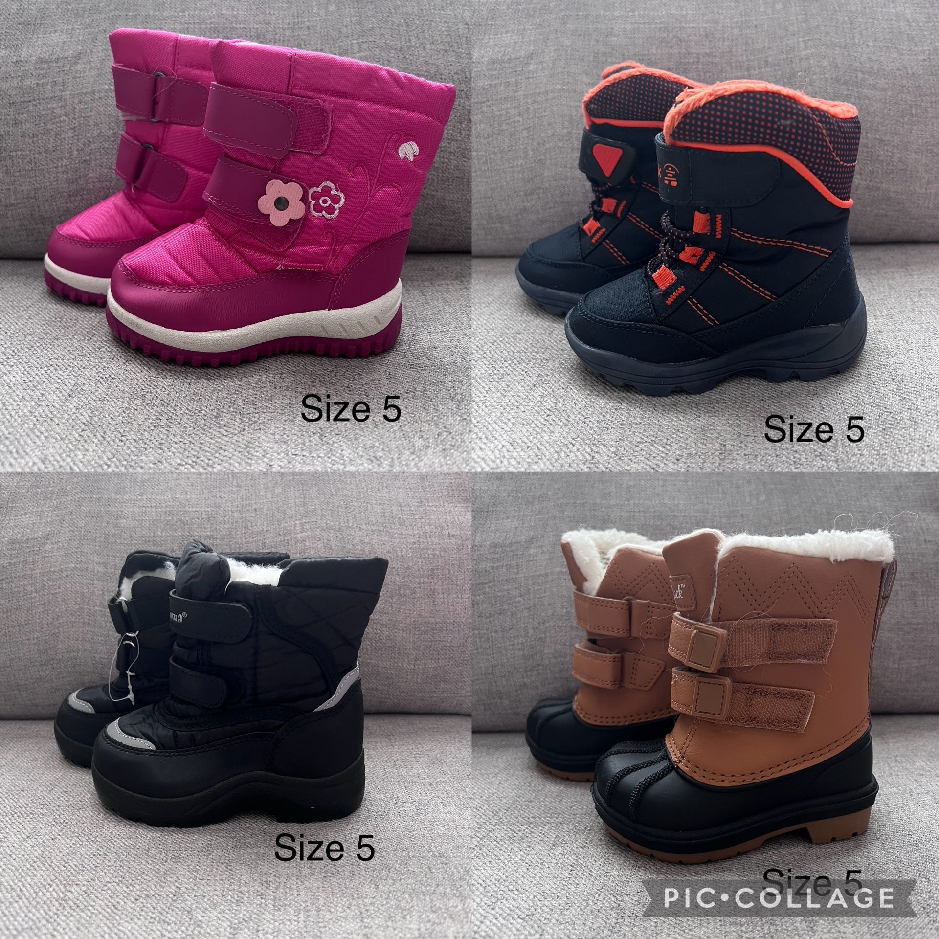 Baby Snow Boots Size 5c