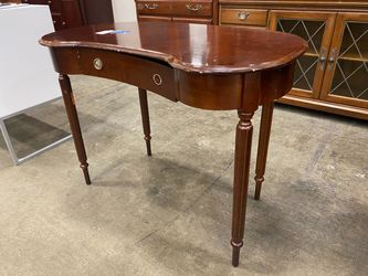 Wooden Kidney Bean Shape Side Table