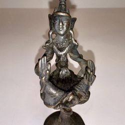 Vintage Fabulous 5” Late 19th Century Thai Bronze Figurine