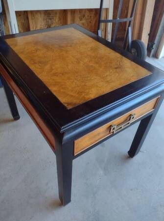 Century Furniture Company Burled Wood Side Table