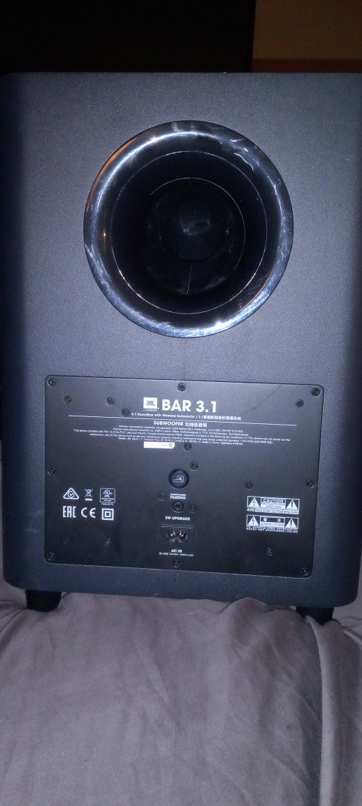 JBL 3.1 Soundbar Wireless Subwoofer ,black for Sale in Hillsboro, OR OfferUp