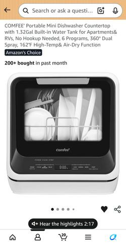 Brand new out of box mini dishwasher