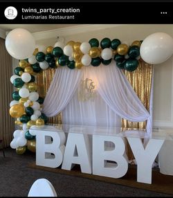 Backdrop and letter table