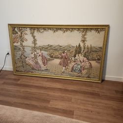 French Vintage Tapestry Picture