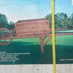 Wooden Garden Wheelbarrow 