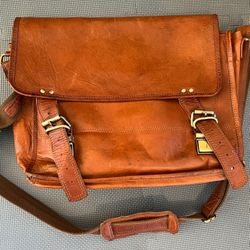 Leather Messenger Bag