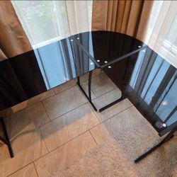 L Shape Glass Computer Table $40