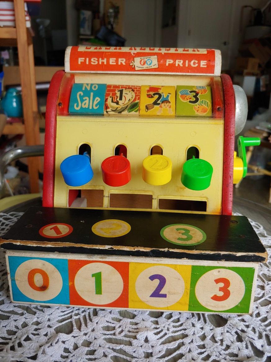 1960s FISHER-PRICE CASH REGISTER