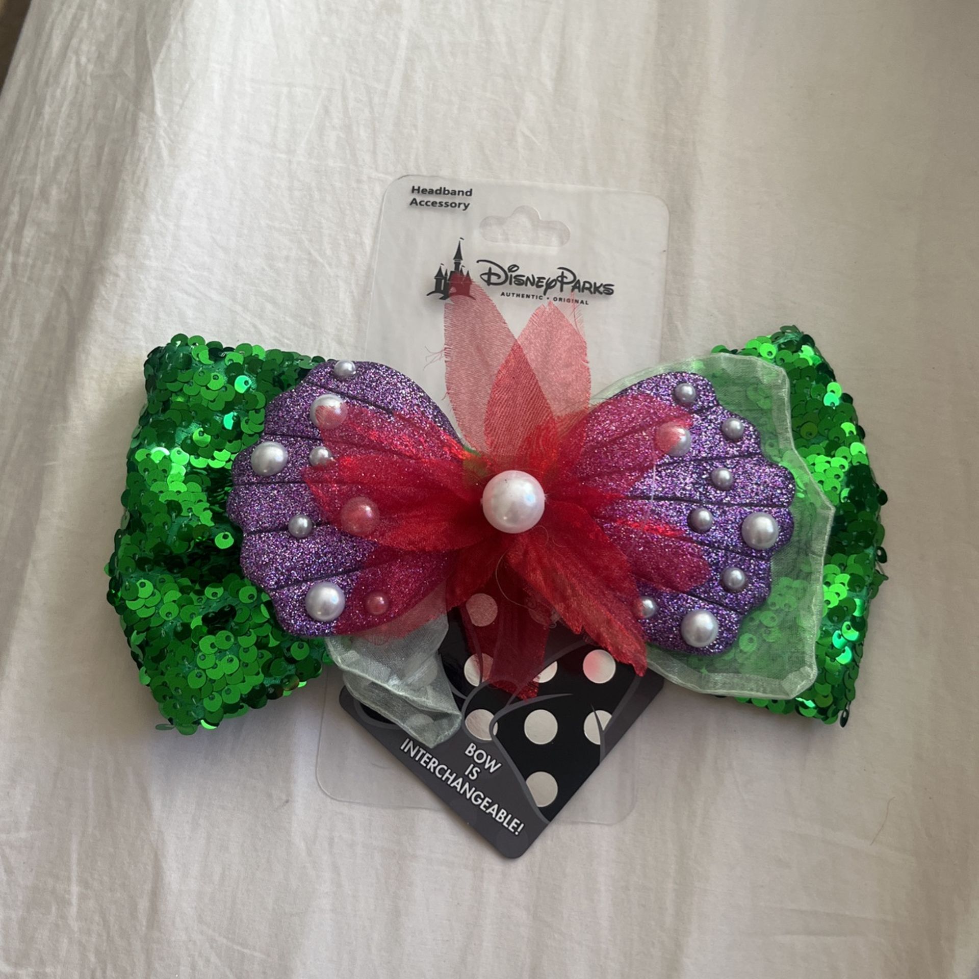 Disney Parks Swap Your Bow Interchangeable Little Mermaid Ariel Bow