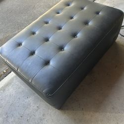 Large Black Ottoman 