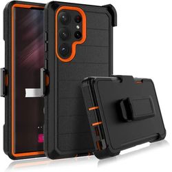 S25 Ultra Combat Case with Belt Clip Clamp 