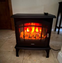 Fire place with remote