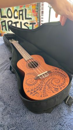 Luna Tattoo Concert Ukulele Mahogany