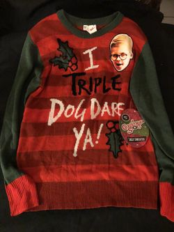 A Christmas Story Ralphie Christmas Sweater Adult Small Medium  NEW