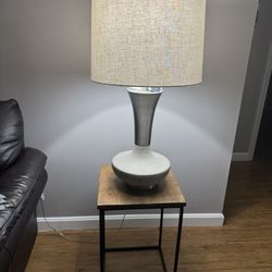 lamp + sideboard + light