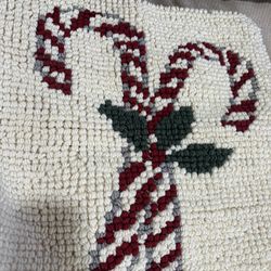 Candy Cane Pillow Cover 