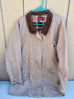 VTG Denim & Co Men’s 2XL Corduroy Collar Field Barn Coat Jacket Flannel Lined
