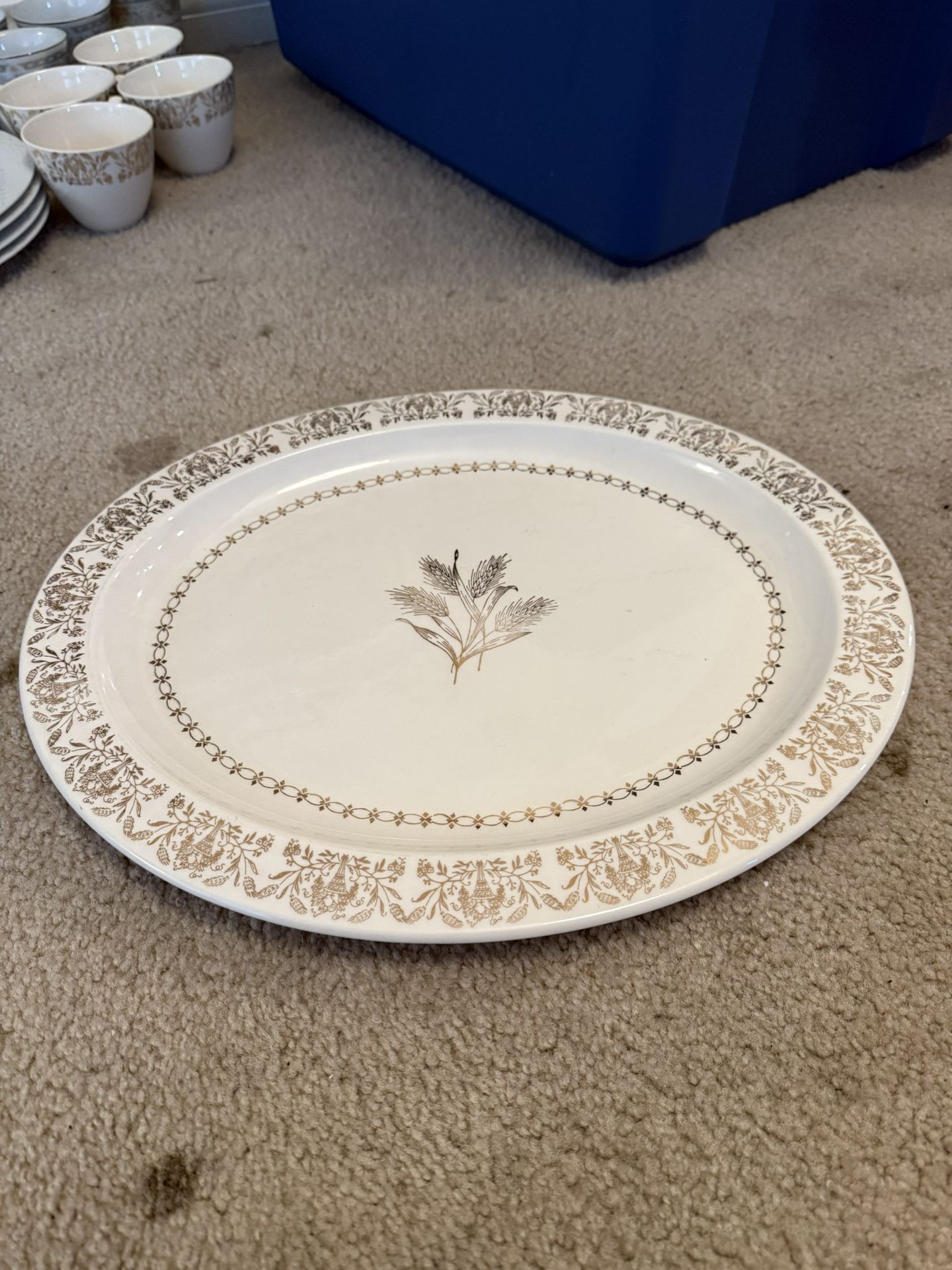 Vintage Edward m. Knowles China Set And Glassware