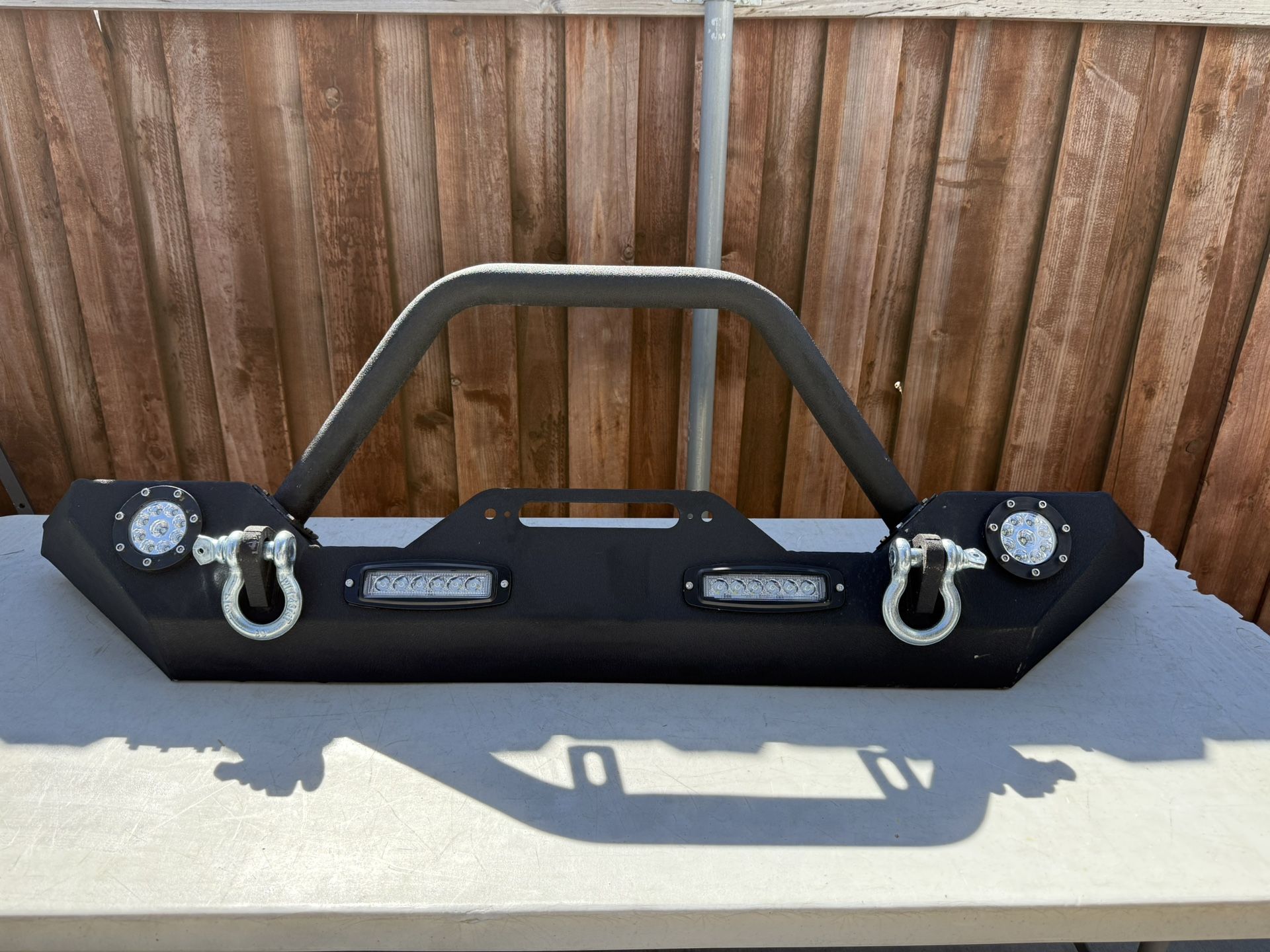 Front Bumper for 2007-2018 Jeep Wrangler JK with LED Lights