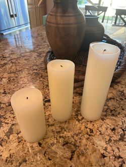 3” Diameter, White, Pillar Candles